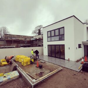 White render new build house in mannamead Plymouth