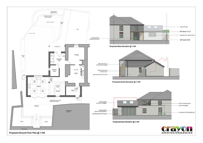corning new extension, Cornwall Extension Crayon Architects CrayonArchitects ArchitectsPlymouth Architects Plymouth SouthWest Sustainable GreenDesign Green Design Building Regulations BuildingRegulations Planning Architecture NewBuildHouse New Build