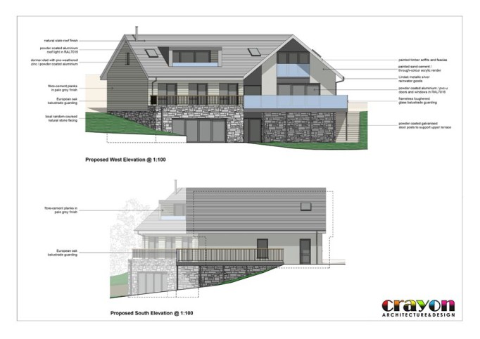 Replacement dwelling in the south hams Extension Crayon Architects CrayonArchitects ArchitectsPlymouth Architects Plymouth SouthWest Sustainable GreenDesign Green Design Building Regulations BuildingRegulations Planning Architecture NewBuildHouse New Build