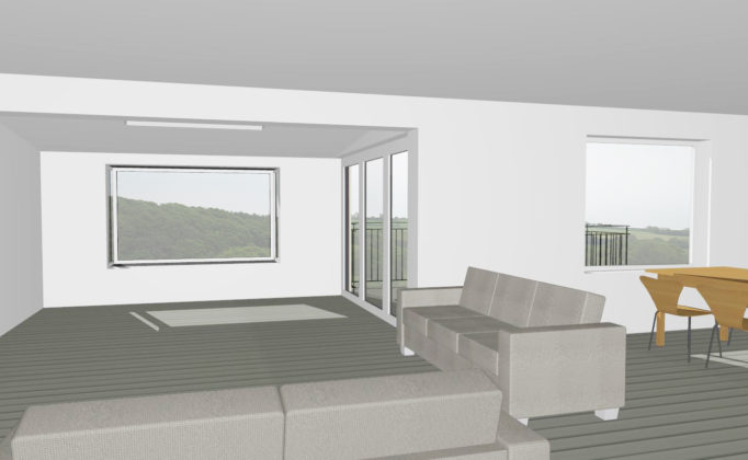 INTERNAL VIEW Extension Crayon Architects CrayonArchitects ArchitectsPlymouth Architects Plymouth SouthWest Sustainable GreenDesign Green Design Building Regulations BuildingRegulations Planning Architecture NewBuildHouse New Build